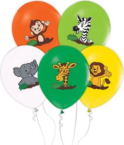 Safari Tiere Luftballons 12" 5Stk Godan