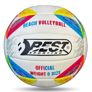 Best Sporting Beach-Volleyball in Größe 5 I Outdoor & Indoor Beachvolleyball aus Kunstleder I hochwertiger Beach Volleyball mit perfektem Grip I formbeständiger & weicher Ball
