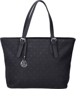 Rieker Damen Shopper Schultertasche Allover Muster Prägung H1491, Farbe:Schwarz