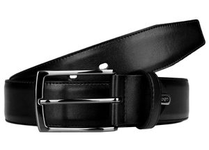 LLOYD Thin Leather Belt W120 Black - kürzbar