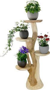 Blumenständer mit 4 Ablagen Blumenpodest Pflanzenständer Pflanzentreppe Blumen