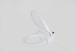 Aquatec Pure Bidet WC-Aufsatz mit Wascheinrichtung mit Reinigungsdüse und Warmluftrockner, Licht, beheizbare Sitzfläche