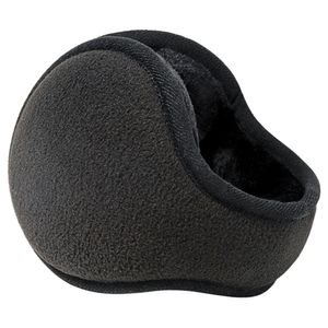 Ohrwärmer für Männer & Frauen Klassische Fleece Uni Winter warme Ohrenschützer-Black