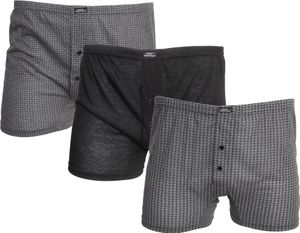 Tom Franks Jersey-Boxershorts, drahé, 3er-Pack 554 (M) (Grau)
