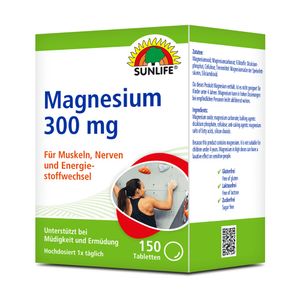 Sunlife Magnesium 300mg Tabletten (150 St.)