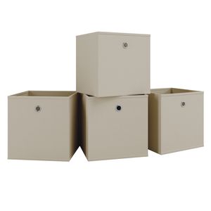 VCM sada 4 skladacích boxov skladacích boxov látkových boxov skladacích boxov policových boxov Boxas White