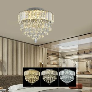 Kronleuchter Kristall LED Moderne Deckenleuchte Runde Lampen Leuchte Beleuchtung Elegante Round Chandelier Anhänger