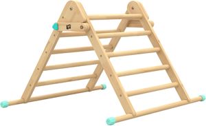 TP Toys Active Tots Holz Kletterdreieck | Natur | 91x78x58 cm