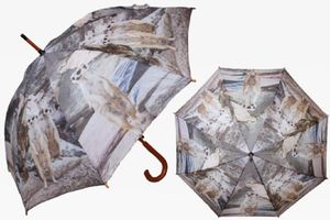 1 Regenschirm Erdmännchen Automatikschirm Stockschirm Schirm Schirme Tiere