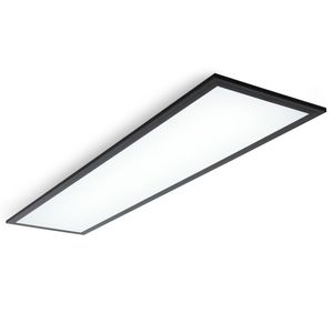 LED Panel flach100x25cm Leuchte Lampe Decke 230V 22W Büro Bad Wohnzimmer schwarz