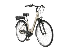FISCHER E-Bike Pedelec City CITA 1.8, Rahmenhöhe 44 cm, 28 Zoll, Akku 522 Wh, Mittelmotor, Nabenschaltung, LED Display, kittgrau