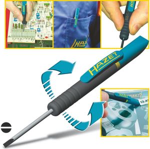 Clip-Schraubendreher 805C-25 · Schlitz Profil · b:2.5 mm · h: 0.4 mm Clip-Schraubendreher 805C-25 · Schlitz Profil · b:2.5 mm · h: 0.4 mm