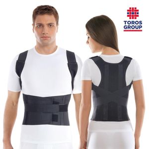 Geradehalter LUX zur Haltungskorrektur, Rückenbandage für perfekte Haltung, Schwarz XL