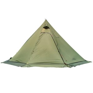 10,5 'x 5,2' Campingzelt mit Herd Jack Outdoor Tipi Zelt fuer Familien Camping Rucksackreisen Wandern