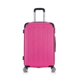 Flexot® F-2045 Koffer Reisekoffer Hartschale Hardcase Doppeltragegriff mit Zahlenschloss Gr. L Farbe Rose