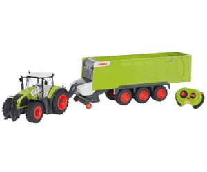 Traktor Claas Axion 870 na diaľkové ovládanie + príves Cargos 9600 (mierka 1:16) Trecker Trekker