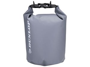 Dunlop Dry Bag - 5 Liter - Wasserdichte Tasche - Seesack aus Strapazierfähigem PVC - Staub- und Wasserdichter Beutel - Inkl. Verstellbarem Schultergurt - Uni - Grau