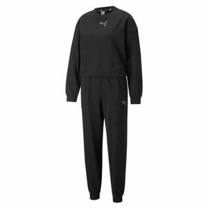 Puma Jogginganzug (Loungewear -Trainingsanzug) Damen aus Baumwolle, Farbe:Schwarz, Größe:XS