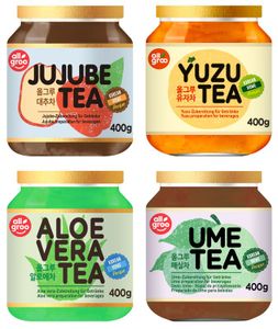 4er Set Allgroo Tea Selection mit 4 verschiedenen Sorten für Getränke und Tee