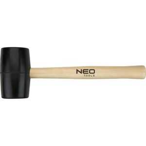 Neo Tools Gumová palička s čiernym gumovým poťahom, s ľahkou drevenou rukoväťou 72 mm/900 g
