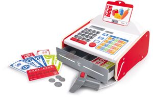 Hape E3184 Akcesoria do sklepu, kasa fiskalna ze światłem i dźwiękiem