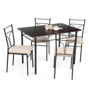 Esstisch Küchentisch mit 4 Stühlen Esszimmergruppe Essgruppe Küche Tisch Stuhl Set