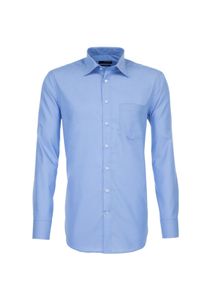 Seidensticker BUSINESS KENT Black Rose Pánská košile do města s dlouhým rukávem Kent Límec s kombinací manžet Moderní střih Bavlna nežehlivá Medium Blue 42