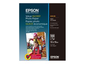 EPSON Fotopapier S400039 10,0 x 15,0 cm hochglänzend 183 g/qm 100 Blatt