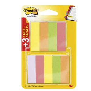 Post-it® Page Marker neon Haftmarker farbsortiert 9x 100 Streifen