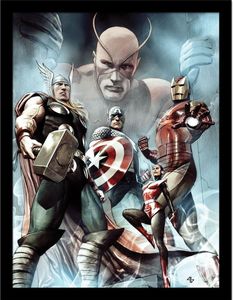 Marvel Avengers - Gerahmtes Poster "Hail Hydra Vol 1" PM9139 (40 cm x 30 cm) (Bunt)
