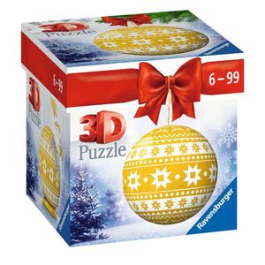 Ravensburger 11269 - Puzzle-Ball Weihnachtskugel Norweger Muster, 54 Teile