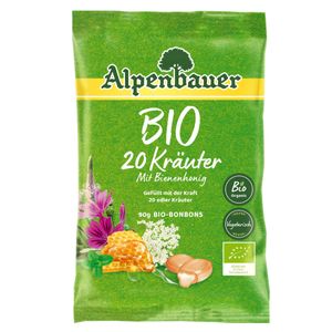 Alpenbauer bio 20 bylinných bonbonů s lahodnou medovou příchutí 90g