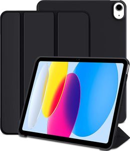 Smart Folio puzdro na tablet pre Apple iPad (A16) 11-palcový (2025) / 10,9-palcový (2022), ochranné puzdro Silkon TPU so stojanom - čierne