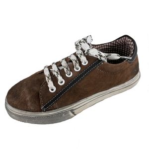 MADDOX Kinder Trachten Leder Schuhe Sneaker "Oskar" | Nappato Wood Größe: 37
