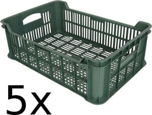 5x Obst- und Gemüsekiste Kartoffelkiste Kiste Lagerkiste Gemüse Transportkiste