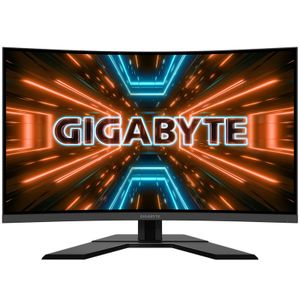 Gigabyte Herní monitor G32QC A 31,5", VA, QHD, 2560 x 1440 pixelů, 1 ms, 350 cd/m², černý, 165 Hz, připojení HDMI Počet 2