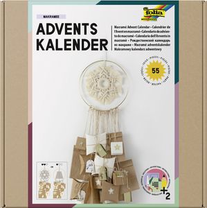 folia Adventskalender-Set MAKRAMEE 55-teilig