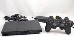 Sony PlayStation 2 Slim Konzole černá, PS2 + originální ovladač
