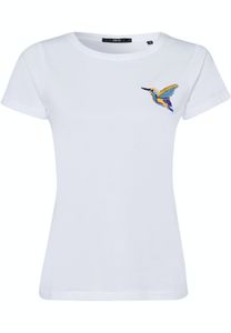 Zero Shirt mit Kolibri Print LieferantenFarbe: white, Größe: 40