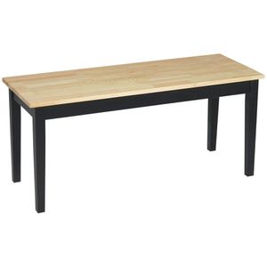 HOMCOM lavice 2místná jídelní lavice dřevěná lavice, lavice do kuchyně lavice do obývacího pokoje lavice do kuchyně, předsíně, nosnost do 220 kg, borovicové dřevo, přírodní, 102 x 36 x 45 cm