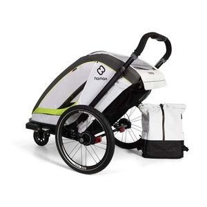 Hamax Breeze Twin: Komfortabler Kinderanhänger mit lenkbarem Griff