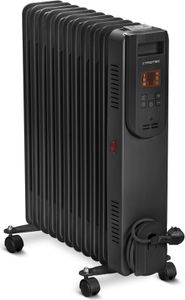 TROTEC Ölradiator TRH 25 E 3 Heizstufen 2.500 W Heizleistung 11-Rippen-Radiator 8 min Aufheizzeit Timer IR-Fernbedienung