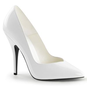 SEDUCE-420V Damen Pumps von Pleaser, Weiß  , EU 45, US 15