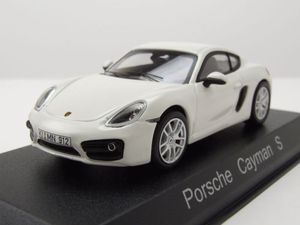 Norev 750037 Porsche Cayman S weiss 2013 Maßstab 1:43 Modellauto