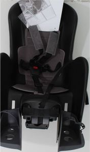 POLISPORT Bilby Maxi RS Reclining Rear Child Bike Seat Frame Mounting - Schwarz/Dunkelgrau