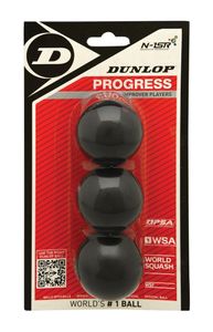 DUNLOP - sb progress 3-bal blister - rood