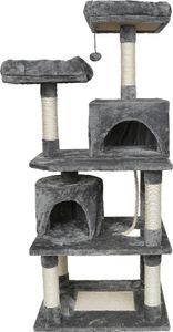 Kratzbaum für Katzen, 145 cm Katzenbaum Kletterbaum Katzenkratzbaum, Katzenmöbel