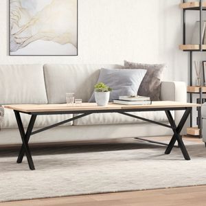 Möbel Couchtisch-Gestell in X-Form 140x30x43 cm Gusseisen - Tischbeine 357902