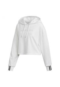 adidas Cropped Hoodie Sweatshirt Weiß FM2483