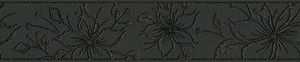A.S. Création selbstklebende Bordüre Only Borders mit Blumen floral schwarz kupfer 5,00 m x 0,13 m